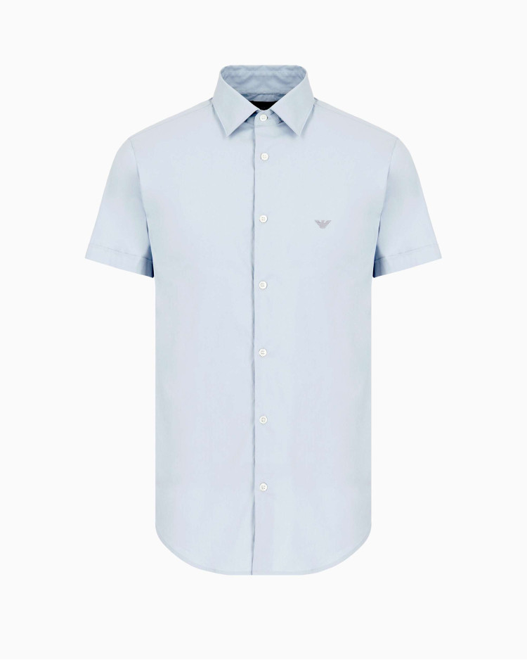 Сорочка деловая с коротким рукавом Slim Fit
