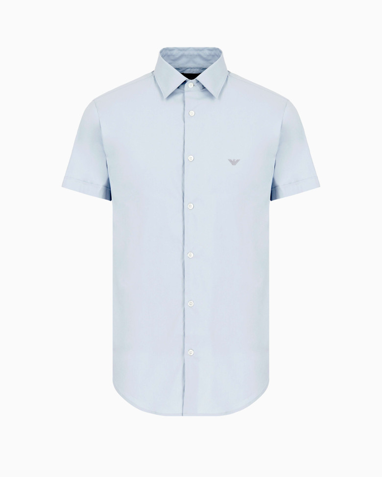 Сорочка деловая с коротким рукавом Slim fit