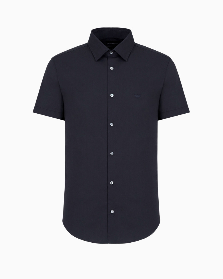 Сорочка деловая с коротким рукавом Slim fit