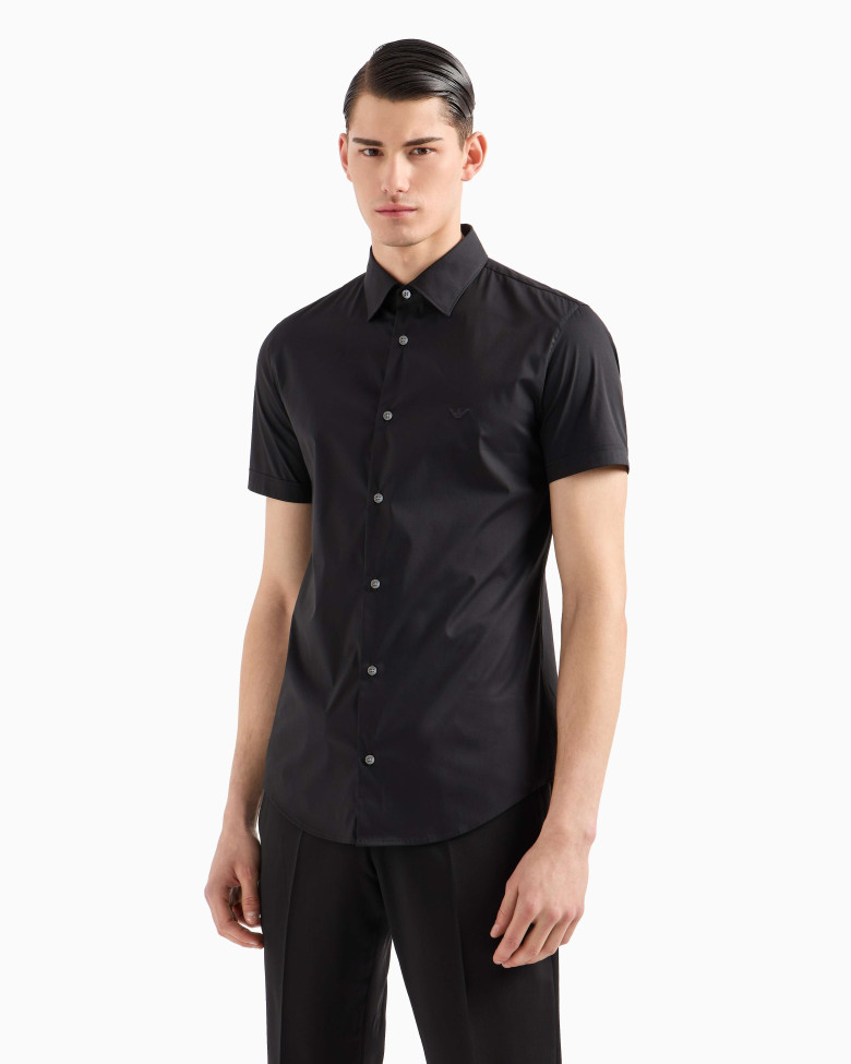 Сорочка деловая с коротким рукавом Slim fit