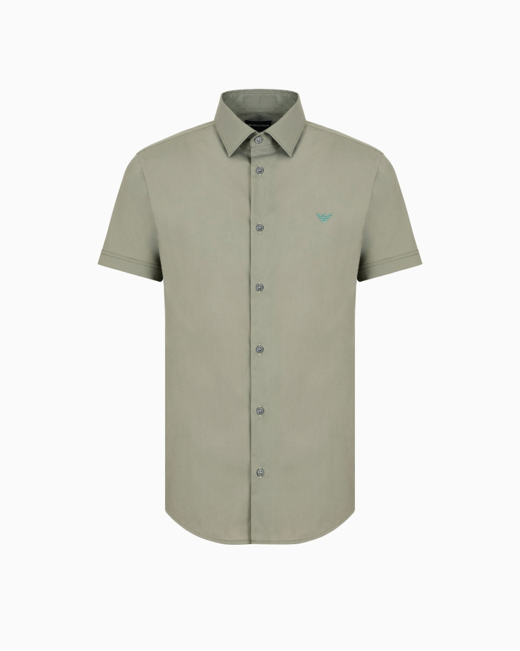 Сорочка повседневная с коротким рукавом Slim Fit