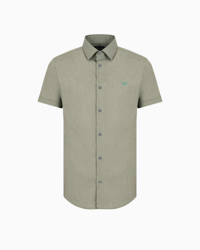 Сорочка повседневная с коротким рукавом Slim fit