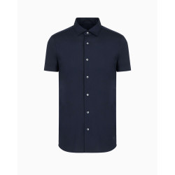 Сорочка повсякденна з коротким рукавом Slim Fit: приталений силует, але не надто вузький.