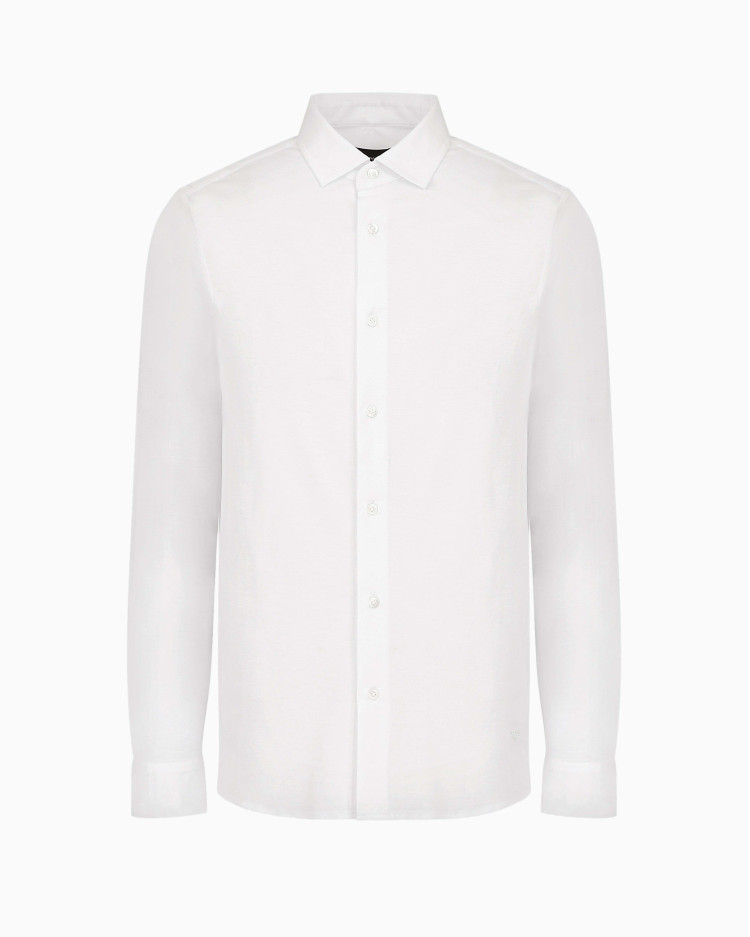 сорочка ділова Slim fit для чоловіків (478937), колір Білий - №1