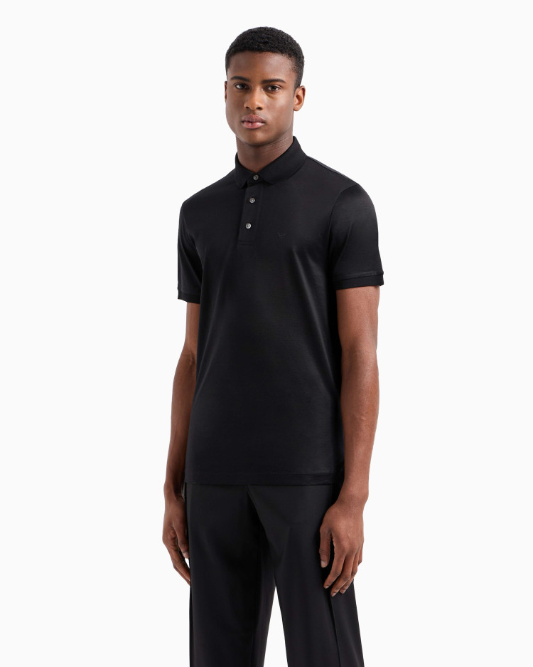 Поло Regular fit для мужчин (478939), цвет Черный - №2