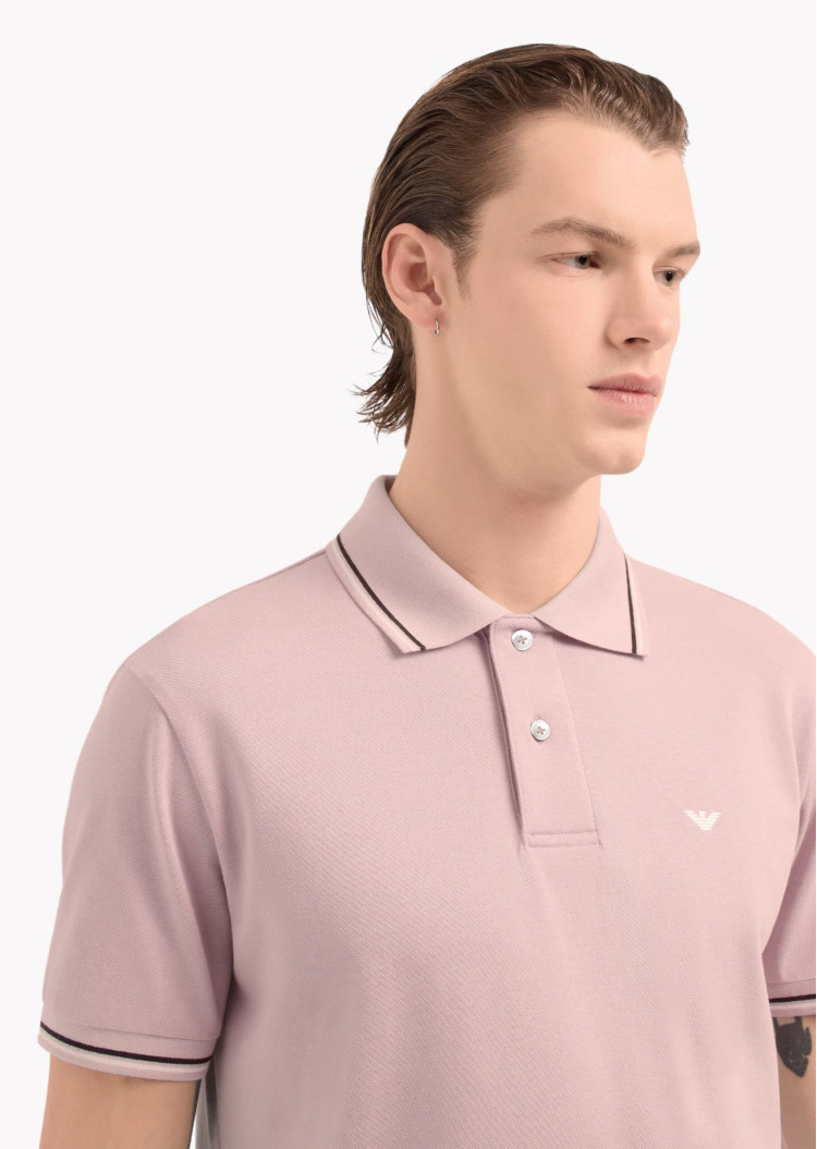 Поло Regular fit для мужчин (478942), цвет Розовый - №2