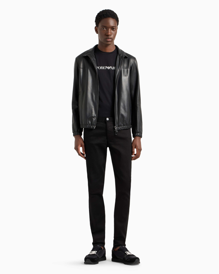 Футболка Slim fit для чоловіків (478951), колір Чорний - №3
