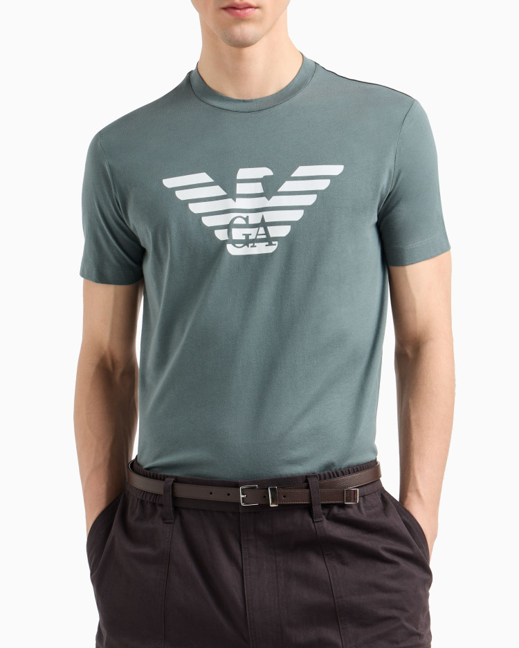 Футболка Slim fit для чоловіків (478957), колір Зелений - №5