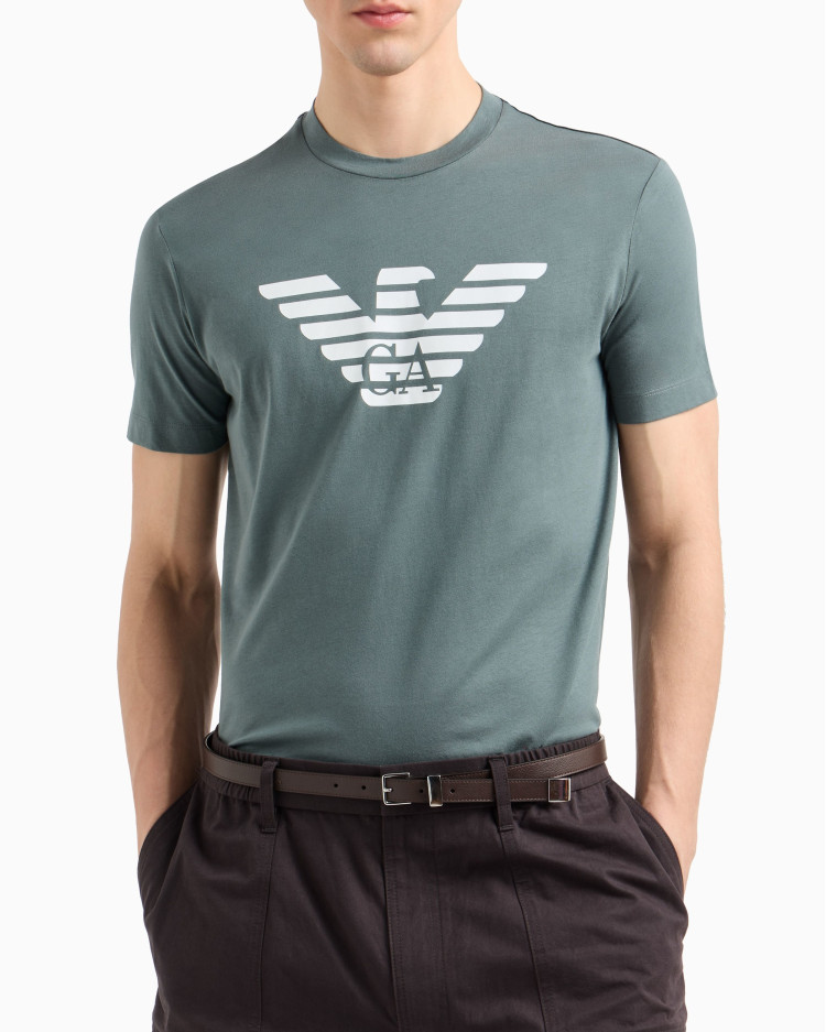 Футболка Slim Fit для чоловіків (478957), колір Зелений - №5