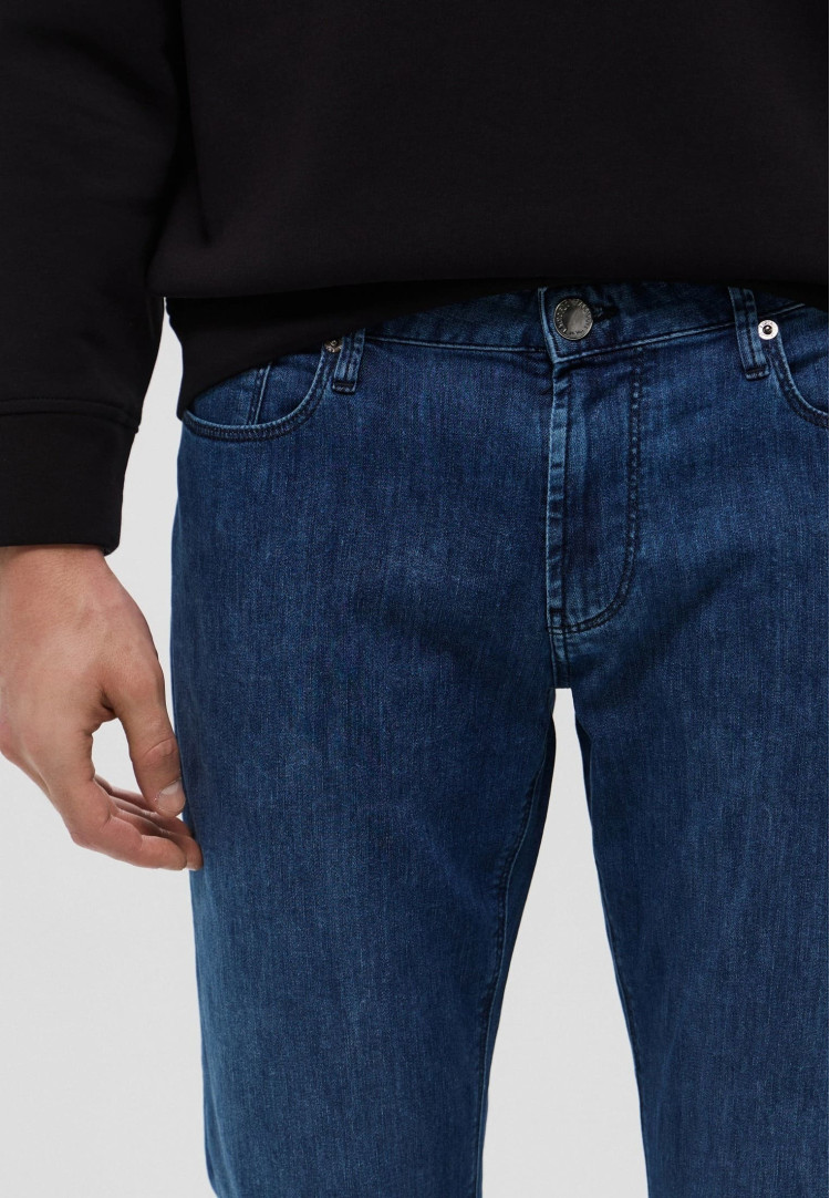 Джинсы Slim Slim Fit Низкая для мужчин (478966), цвет Синий - №4