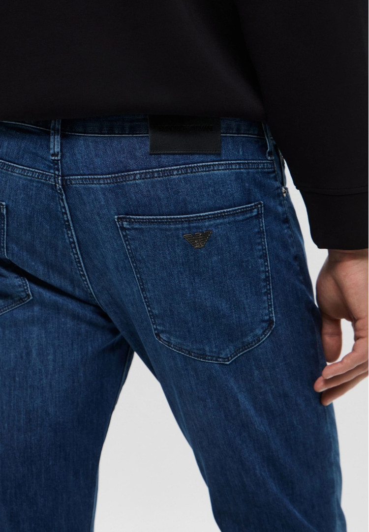 Джинсы Slim Slim Fit Низкая для мужчин (478966), цвет Синий - №5