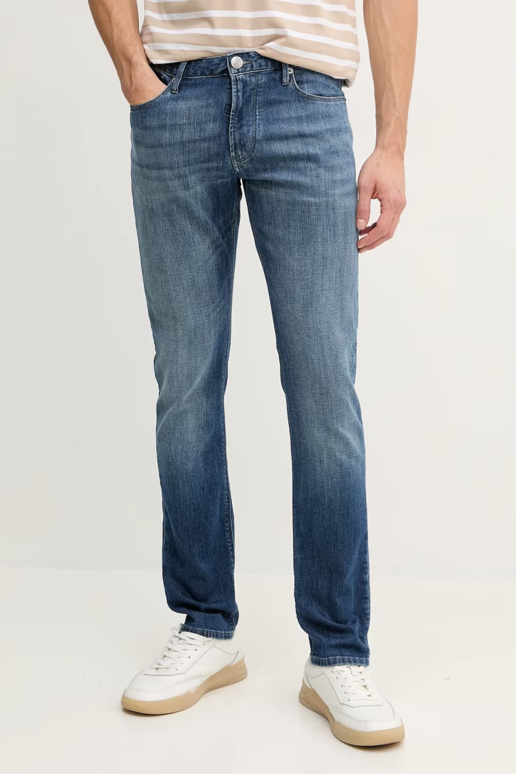 Джинсы Slim Slim fit Низкая для мужчин (478967), цвет Синий - №1