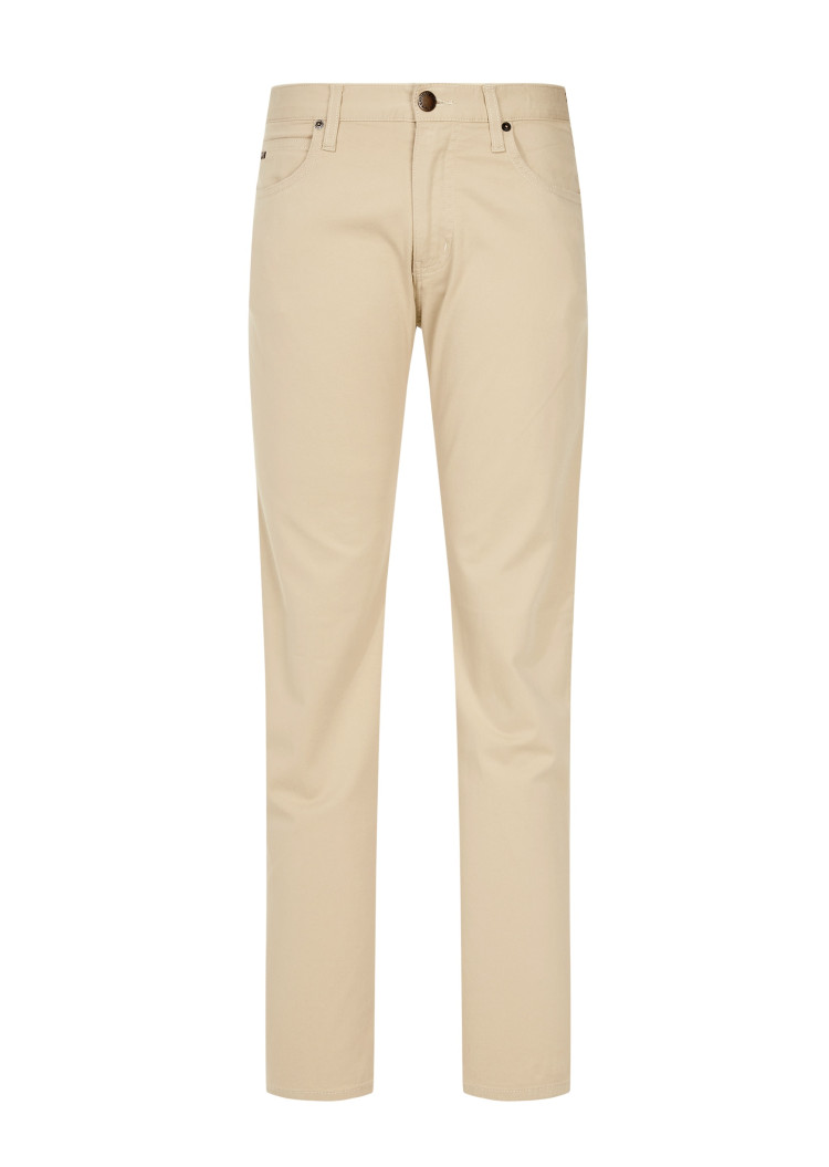Брюки 5 карманов Slim Slim fit Низкая для мужчин (478973), цвет Бежевый - №1