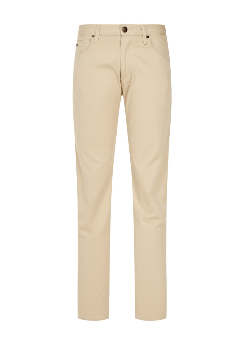Брюки 5 карманов Slim Slim Fit: приталенный силуэт, но не слишком узкий. Низкая