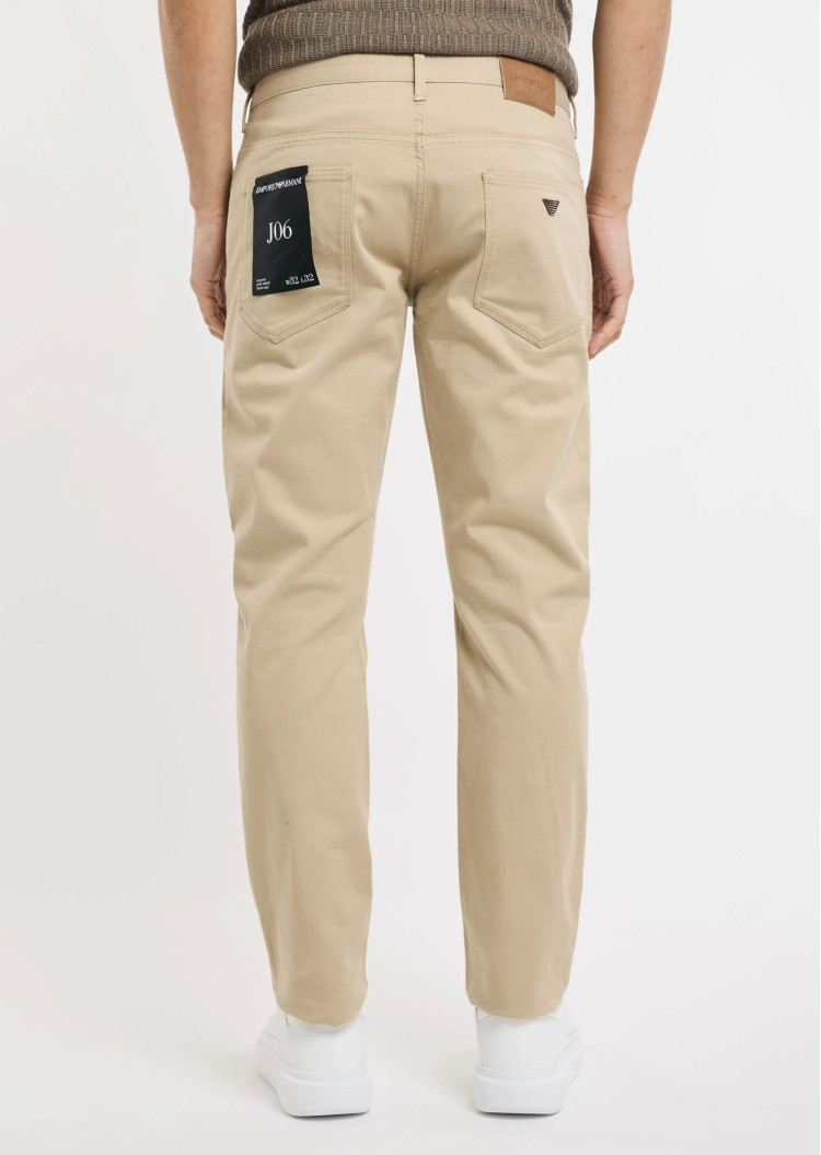 Брюки 5 карманов Slim Slim fit Низкая для мужчин (478973), цвет Бежевый - №4