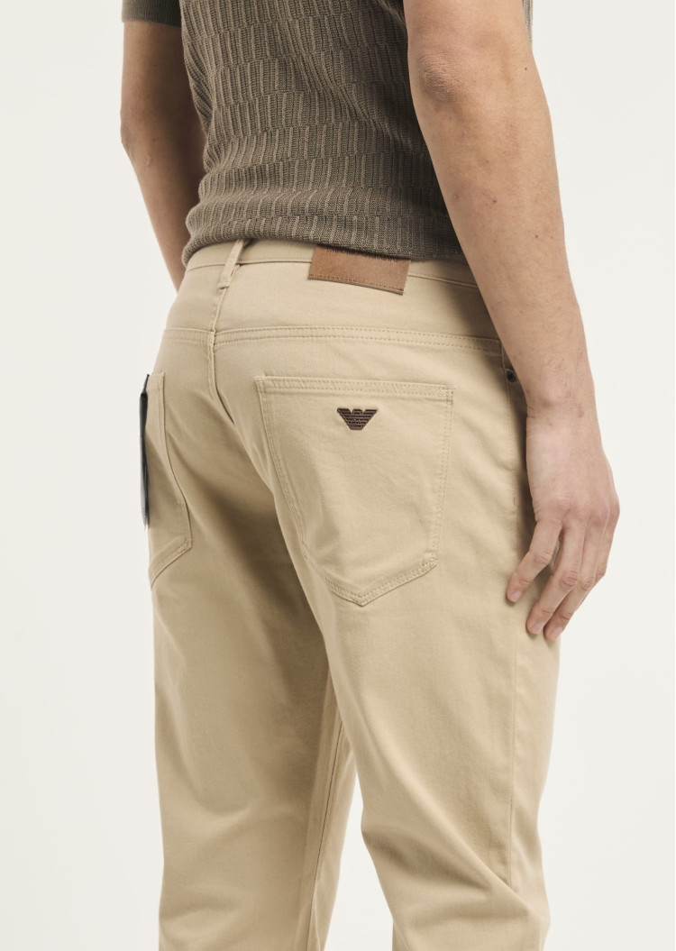 Брюки 5 карманов Slim Slim Fit Низкая для мужчин (478973), цвет Бежевый - №5