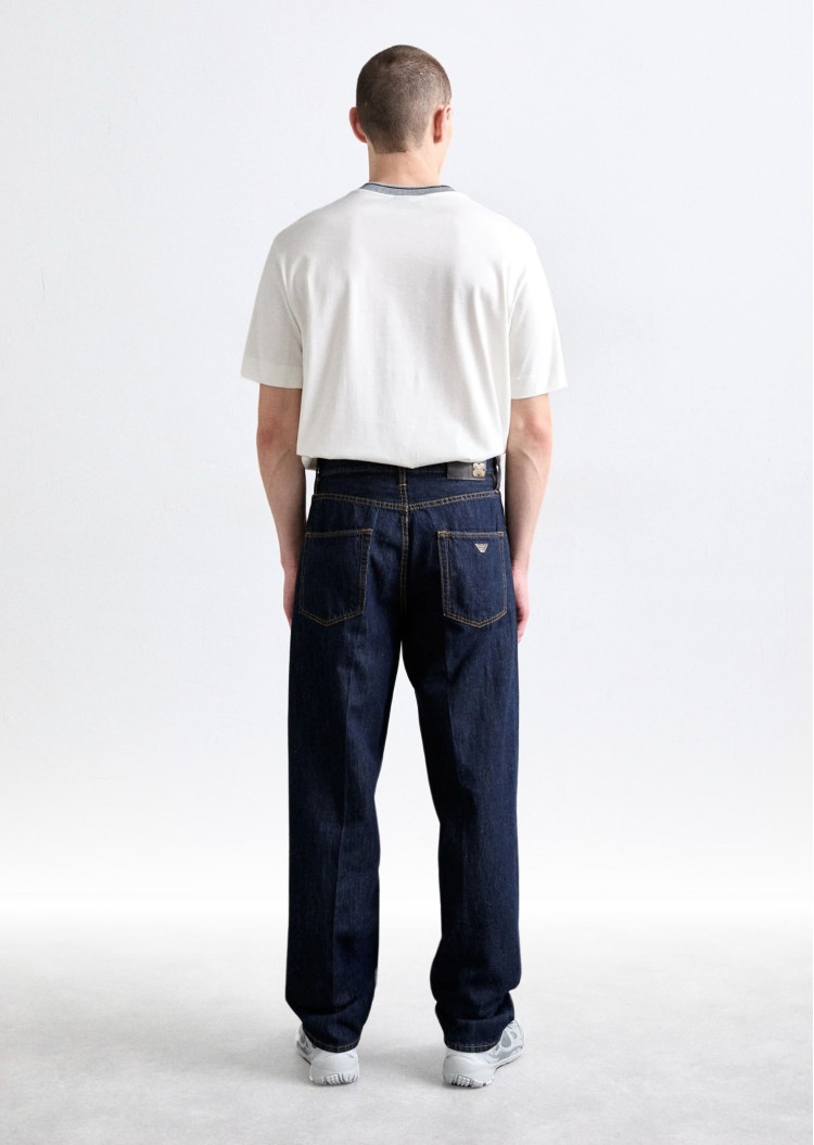 Джинсы Relaxed Regular Fit Высокая для мужчин (478977), цвет Синий - №4