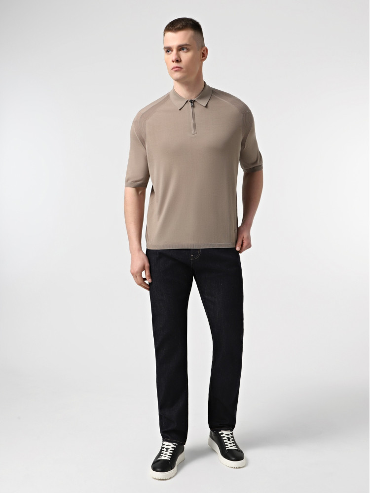 Трикотажне поло Regular Fit для чоловіків (478980), колір Коричневий - №3
