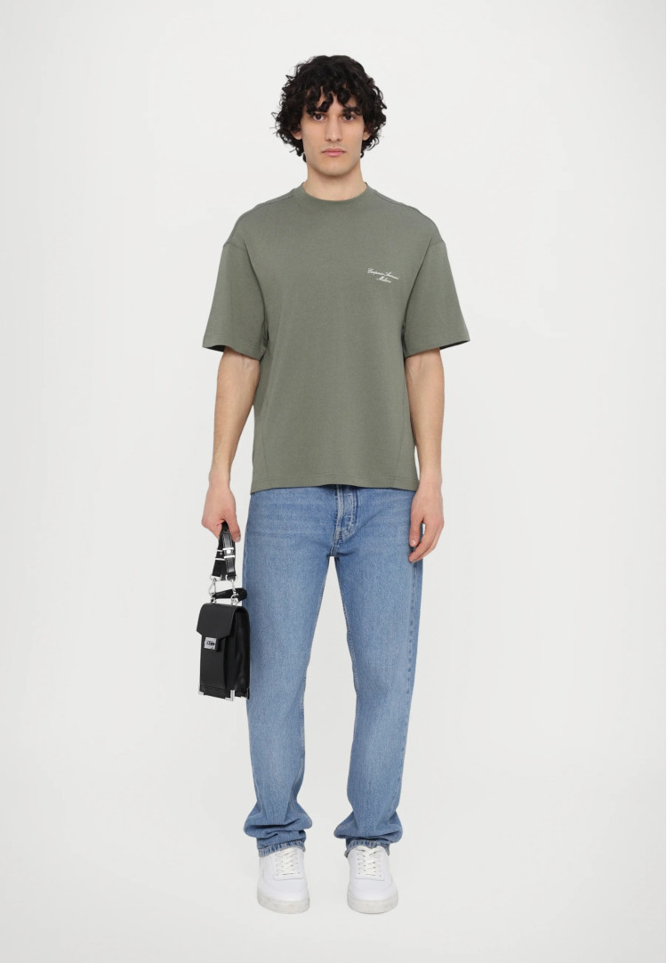Футболка Relaxed fit для чоловіків (479015), колір Оливковий - №3