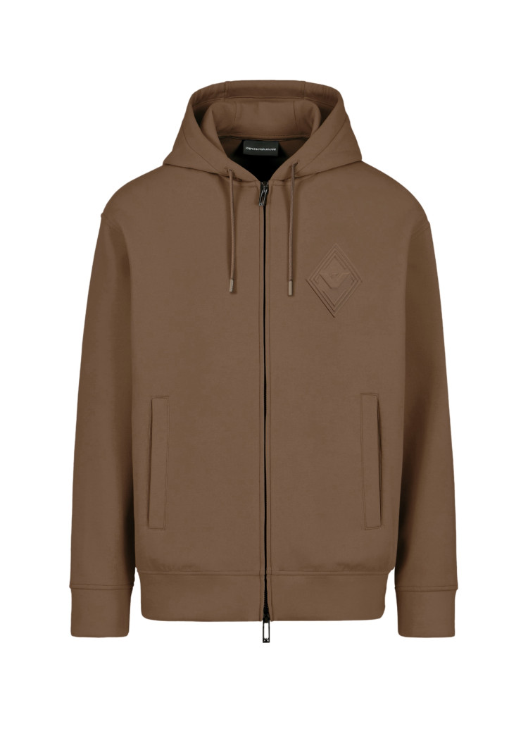 Спортивная кофта Regular fit для мужчин (479039), цвет Коричневый - №1