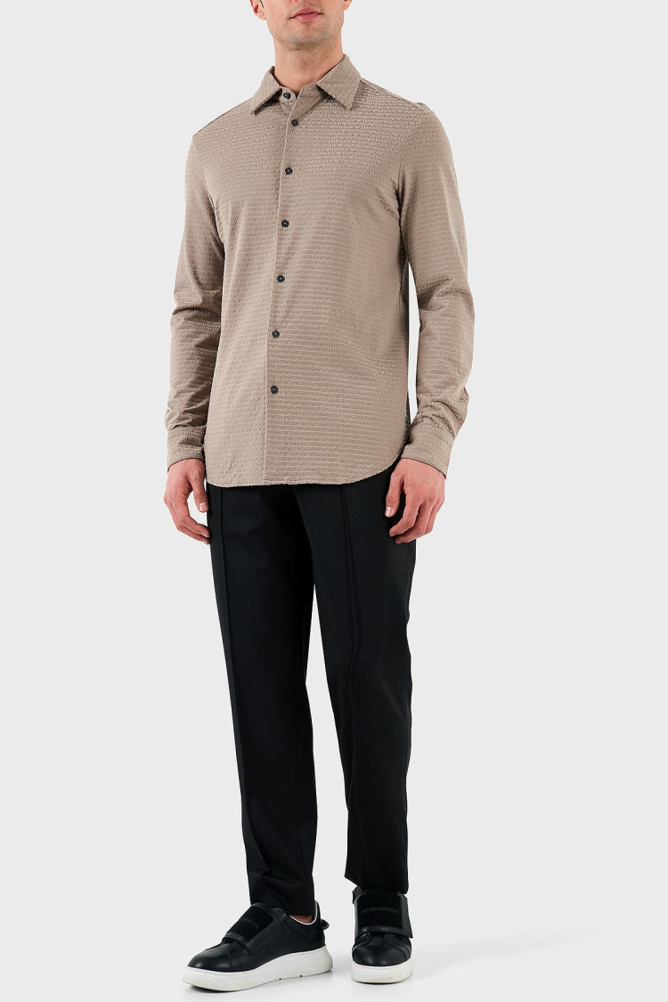 Сорочка повседневная Regular Fit для мужчин (479058), цвет Бежевый - №3