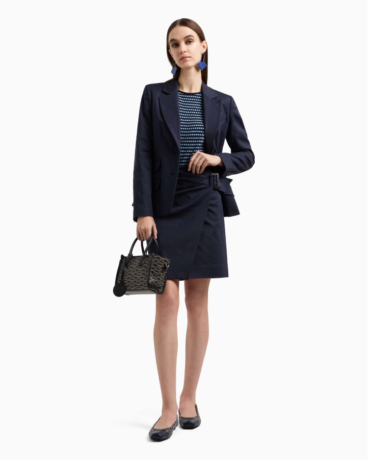 Топ з коротким рукавом Slim fit для жінок (479106), колір Синій - №3
