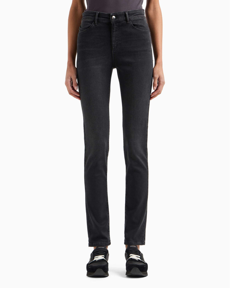 Джинси Slim Slim Fit Середня для жінок (479107), колір Чорний - №2
