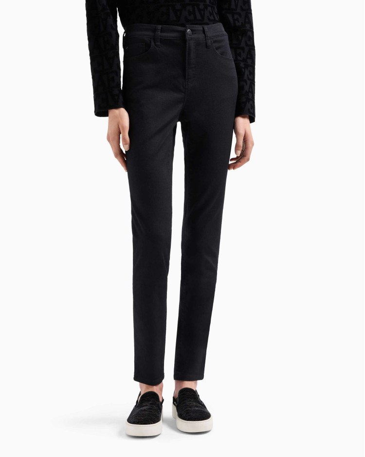 Брюки 5 карманів Extra slim Extra Slim Fit Середня для жінок (479115), колір Чорний - №2