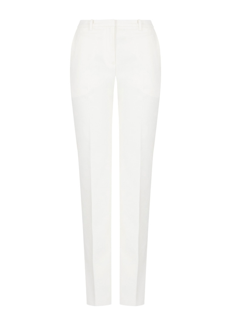 Брюки повсякденні Slim fit Середня для жінок (479121), колір Білий - №1