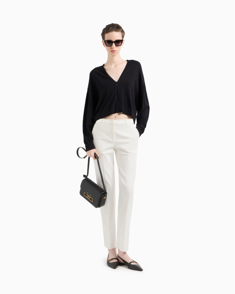 Брюки повсякденні Slim Fit Середня для жінок (479121), колір Білий - №2