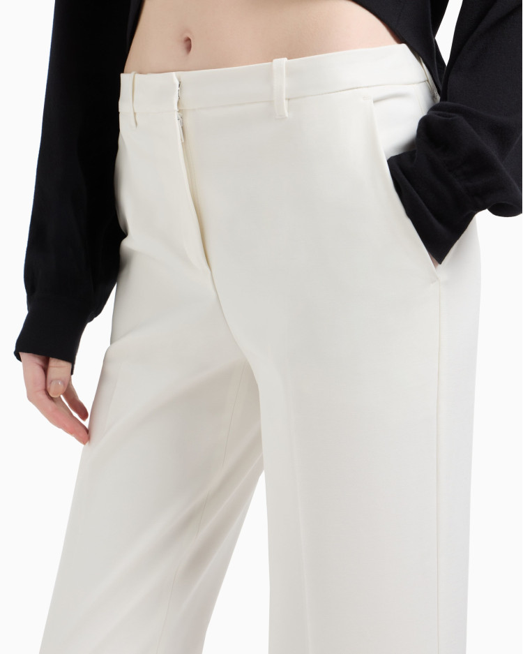 Брюки повсякденні Slim Fit Середня для жінок (479121), колір Білий - №5