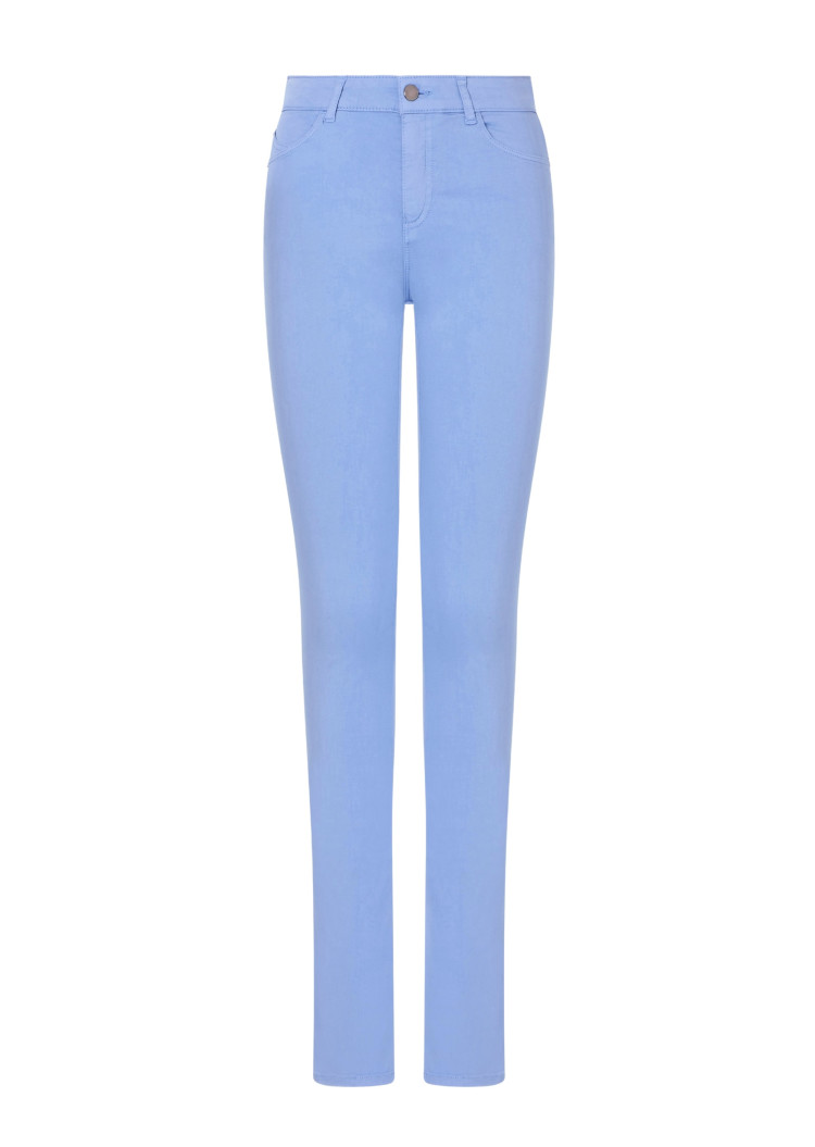 Брюки 5 карманів Extra slim Extra-slim fit Низька для жінок (479136), колір Синій - №1
