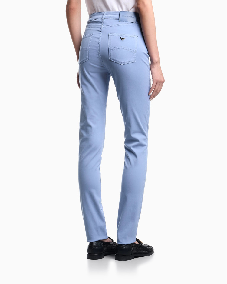 Брюки 5 карманів Extra slim Extra-slim fit Низька для жінок (479136), колір Синій - №4