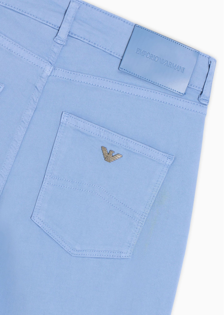 Брюки 5 карманів Extra slim Extra Slim Fit Середня для жінок (479136), колір Синій - №6