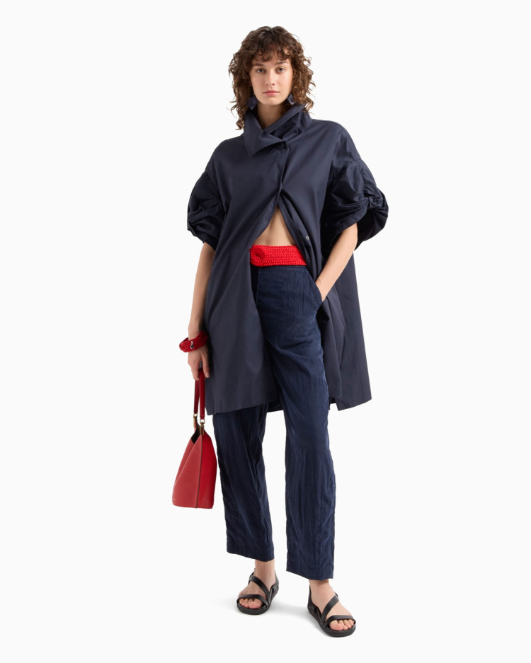 Брюки fashion Regular fit Высокая для женщин (479139), цвет Синий - №3