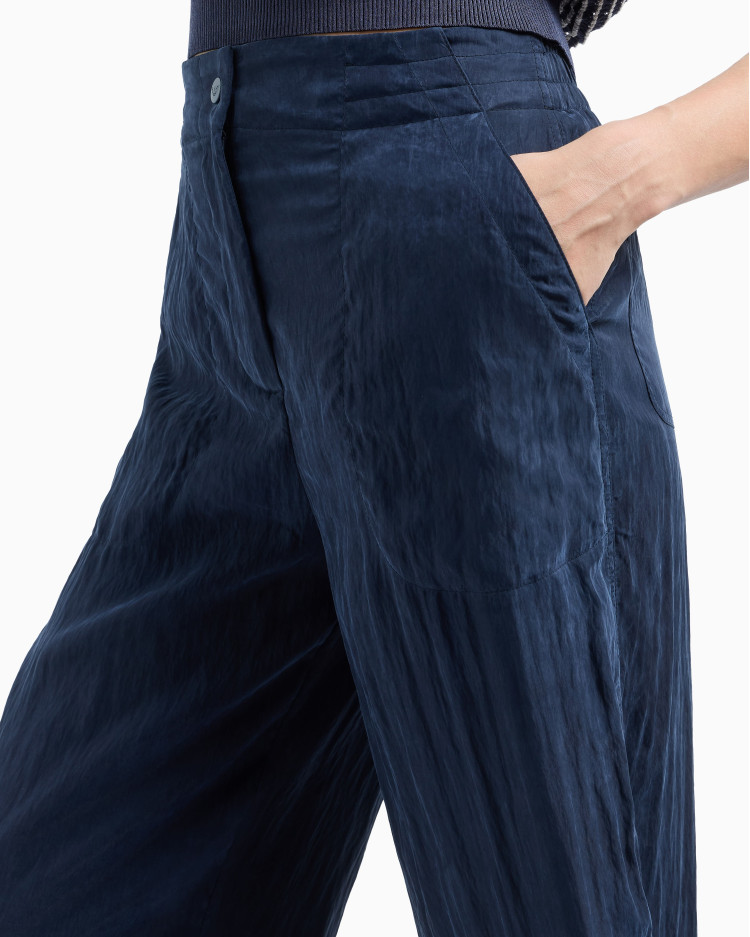 Брюки fashion Regular fit Высокая для женщин (479139), цвет Синий - №5