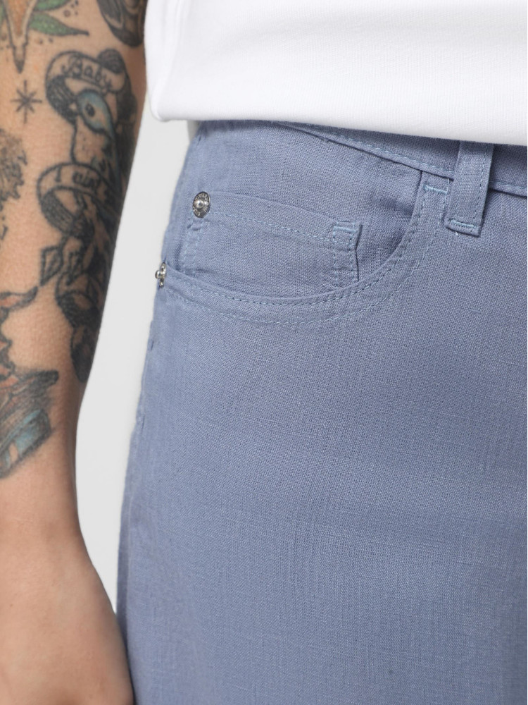 Брюки 5 карманов Regular Regular fit Средняя для женщин (479140), цвет Синий - №5