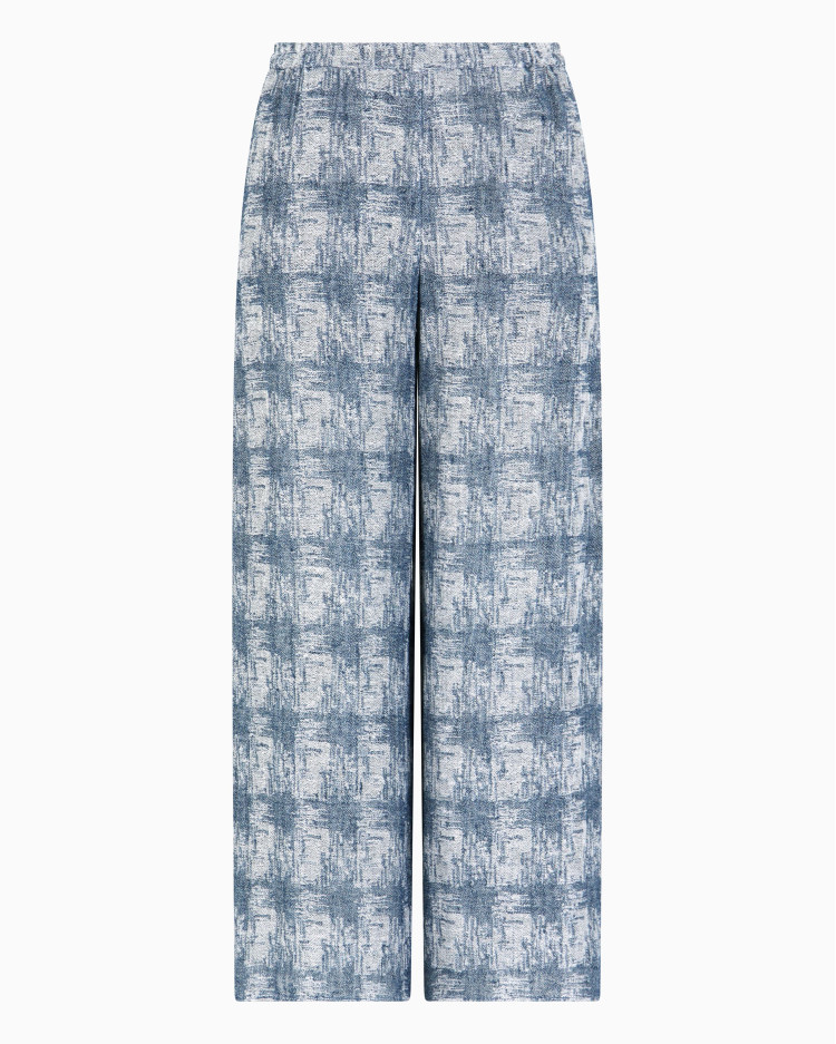 Брюки fashion Regular fit Высокая для женщин (479164), цвет Синий - №1
