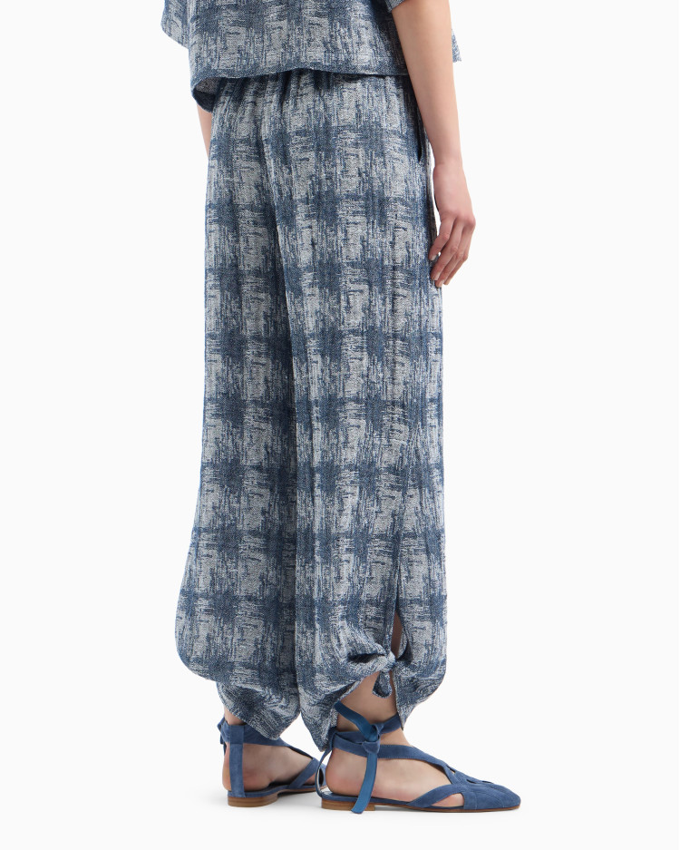 Брюки fashion Regular fit Высокая для женщин (479164), цвет Синий - №4