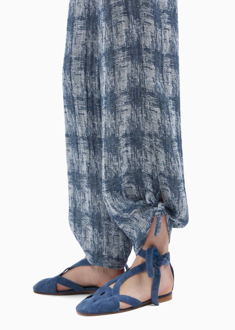 Брюки fashion Regular fit Высокая для женщин (479164), цвет Синий - №5