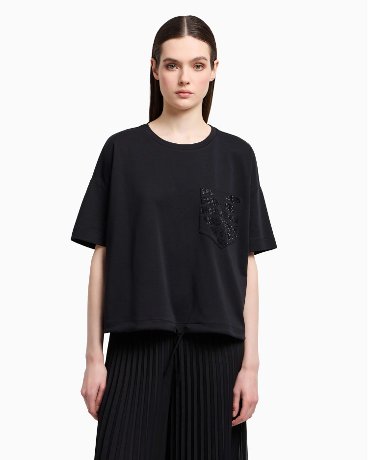Футболка Relaxed fit для женщин (479166), цвет Черный - №2