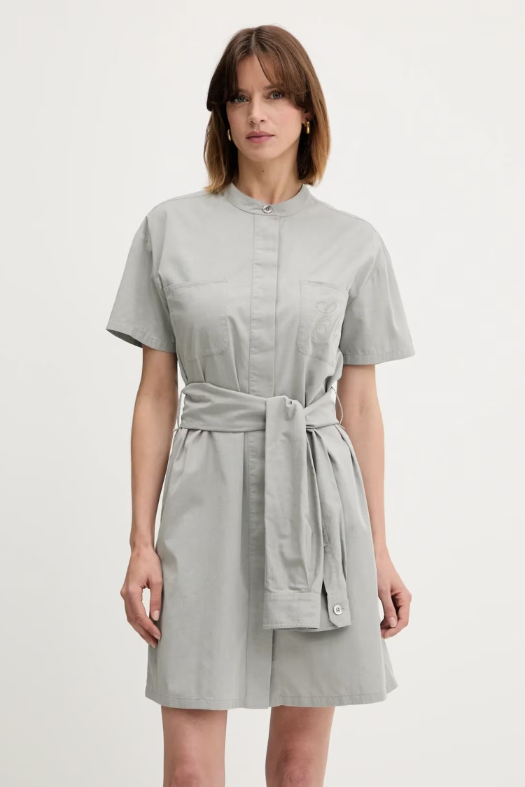 Сукні міні Regular fit для жінок (479174), колір Сірий - №2