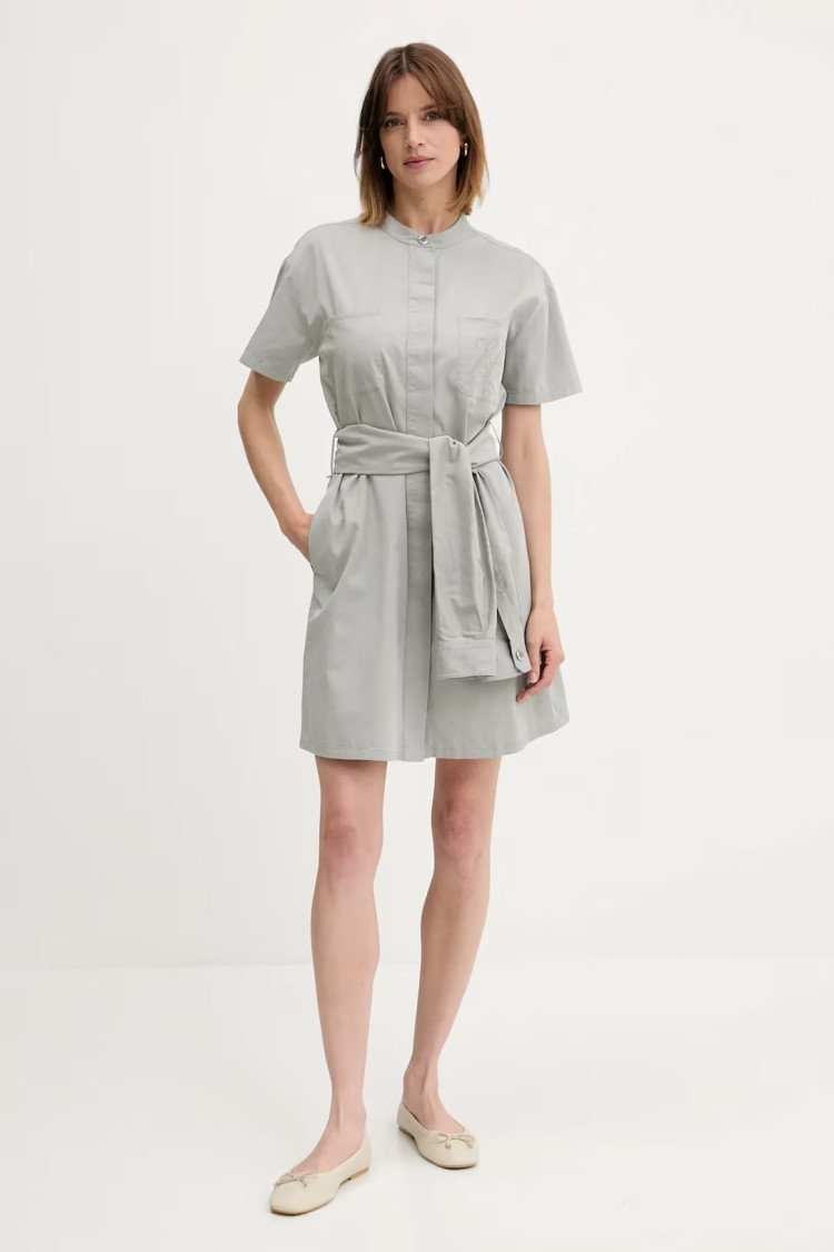 Сукні міні Regular fit для жінок (479174), колір Сірий - №3
