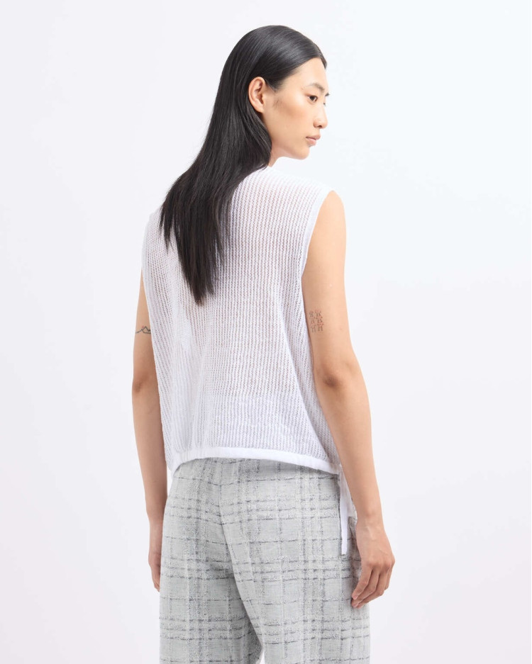 Топ с коротким рукавом Relaxed fit для женщин (479175), цвет Белый - №4