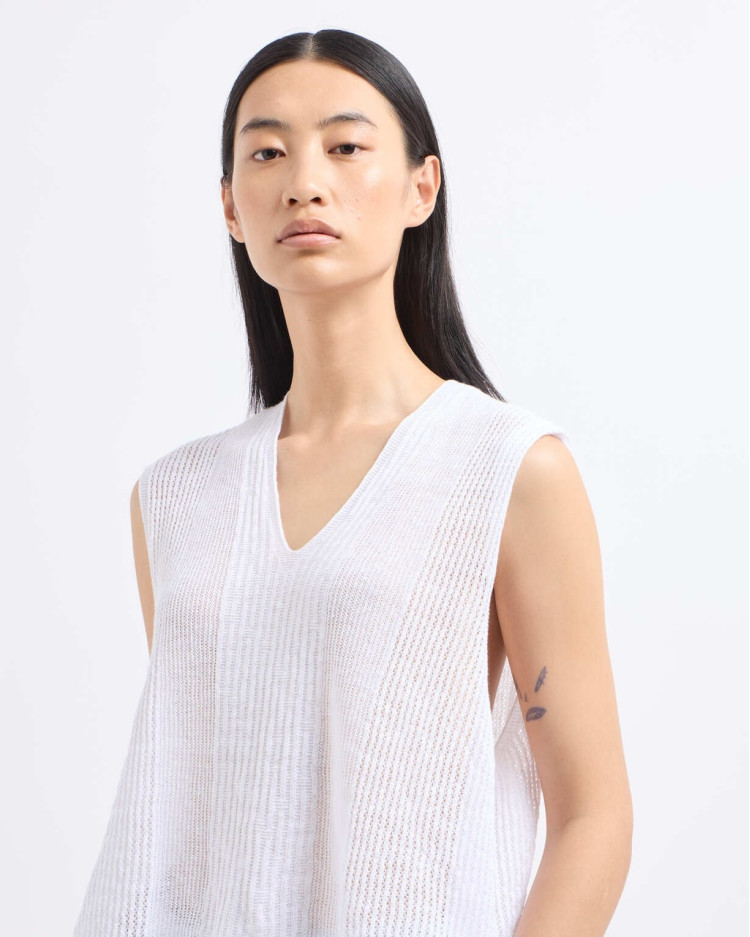Топ с коротким рукавом Relaxed fit для женщин (479175), цвет Белый - №5