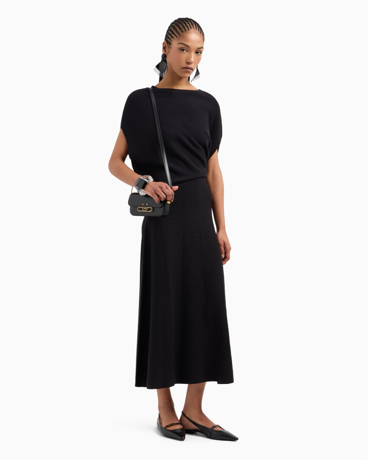 Сукні максі Slim fit для жінок (479176), колір Чорний - №3