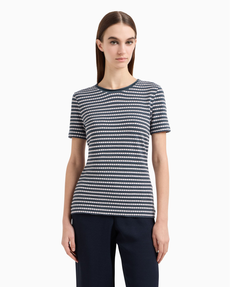 Топ з коротким рукавом Slim fit для жінок (479177), колір Сірий - №2