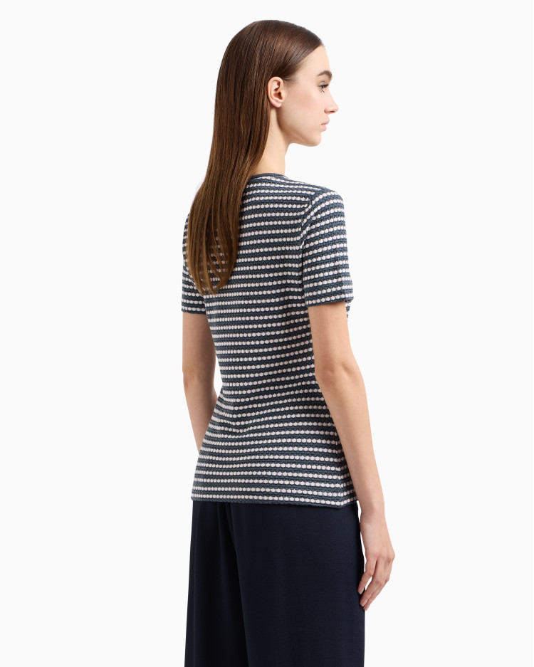 Топ з коротким рукавом Slim fit для жінок (479177), колір Сірий - №4