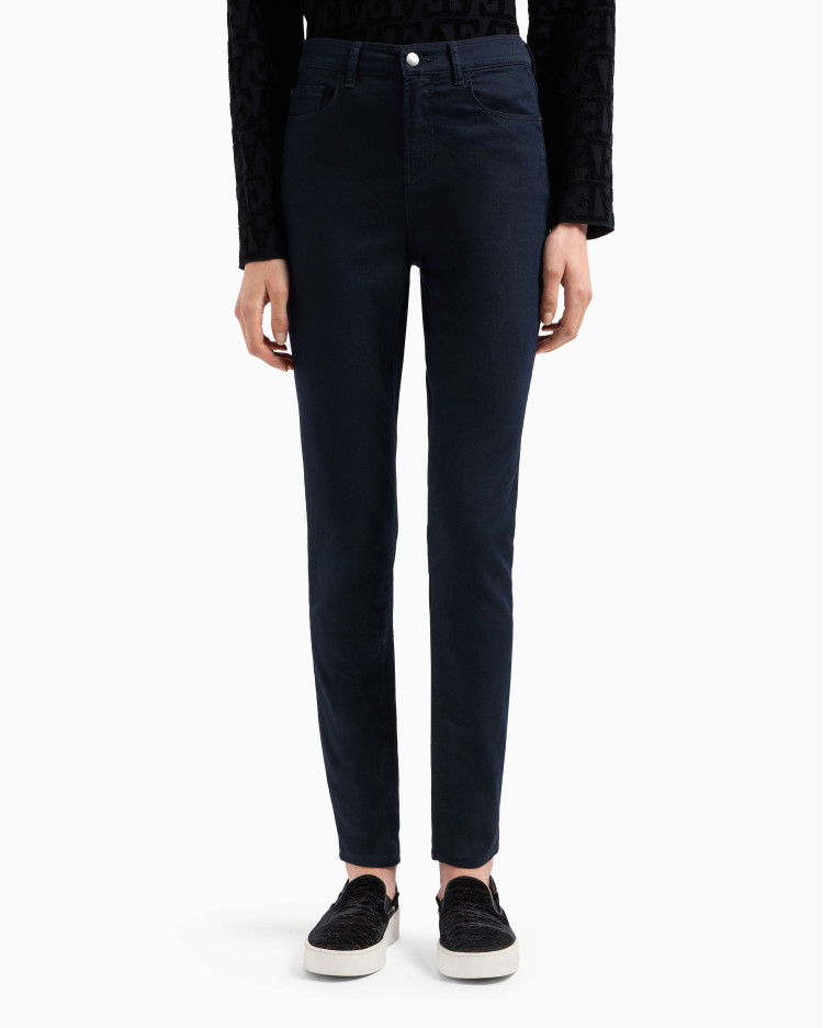 Брюки 5 карманів Extra slim Extra-slim fit Низька для жінок (479190), колір Синій - №2