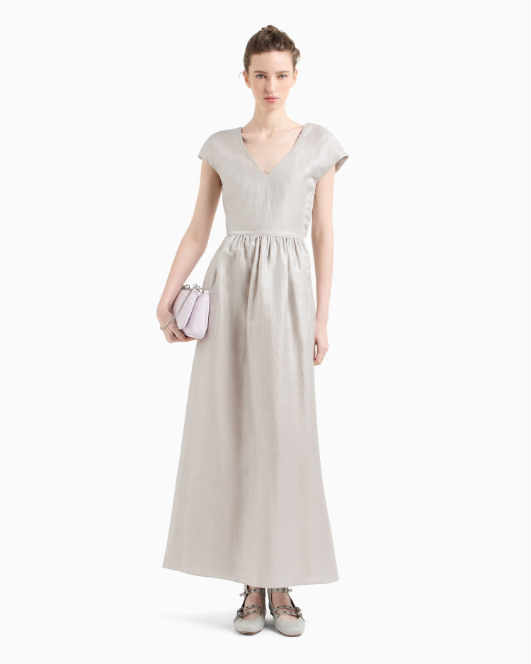 Сукні максі Slim Fit для жінок (479195), колір Сірий - №2